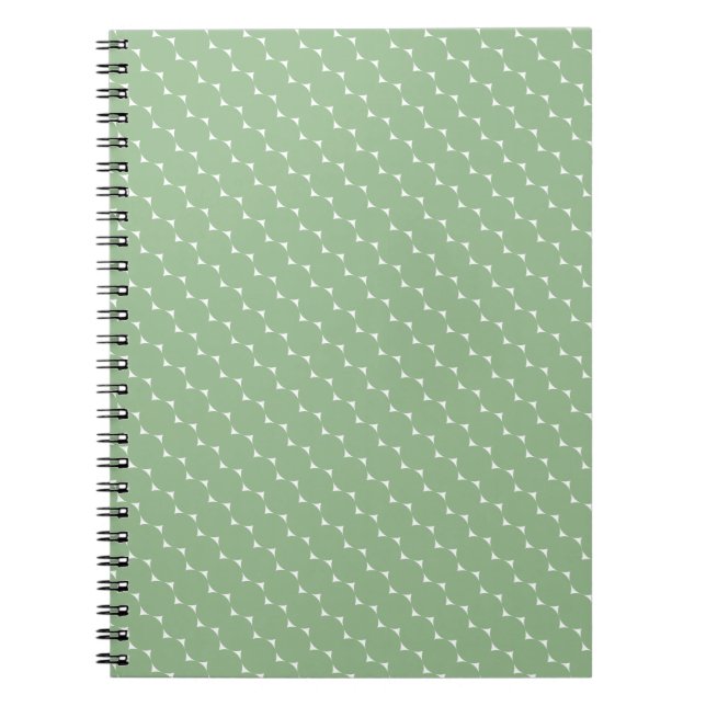 Cuaderno Minimalist Dusty Sage Tiny Triangles  (Frente)