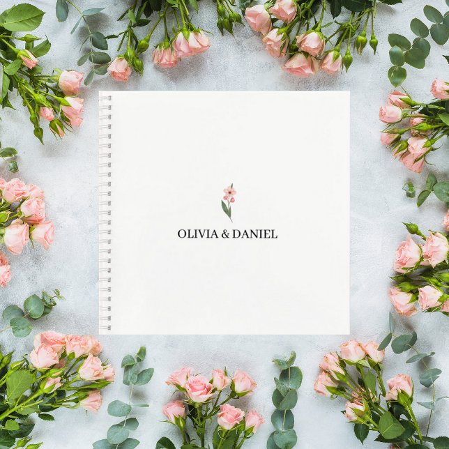 Cuaderno Minimalist Floral Wedding Guest Book (Subido por el creador)