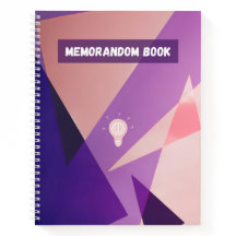 Minimalist geometric notebook