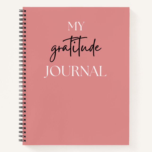 Cuaderno Minimalist Gratitude Journal | Daily Mindfulness & (Anverso)