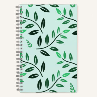 Cuaderno Minimalist Green Foliage Journal Botanical Nature