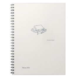 Cuaderno Minimalist Introvert line art Notebook