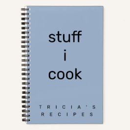 Cuaderno Minimalist Lavender Stuff I Cook Recipe