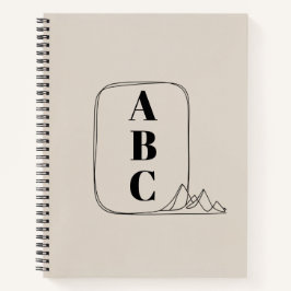 Cuaderno Minimalist Line Art Frame