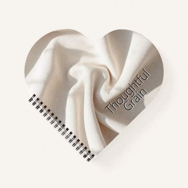 Cuaderno Minimalist Linen Weave | Natural Textured Fabric (Anverso)