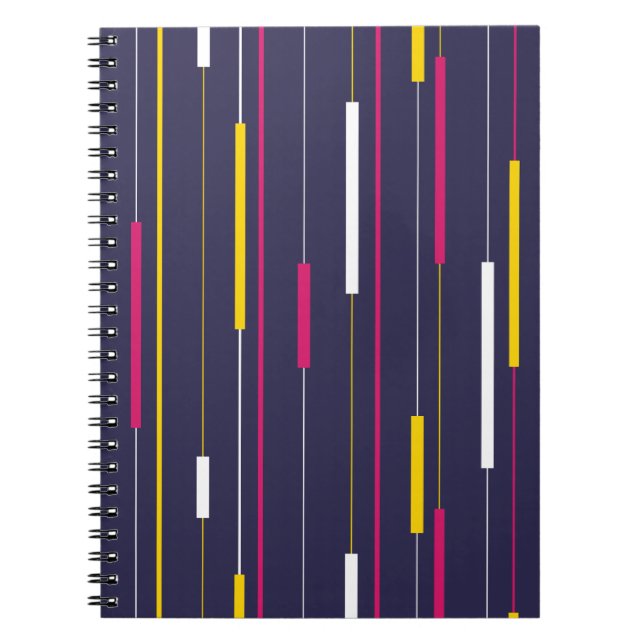 Cuaderno Minimalist Modern Stripes Spiral Notebook (Frente)