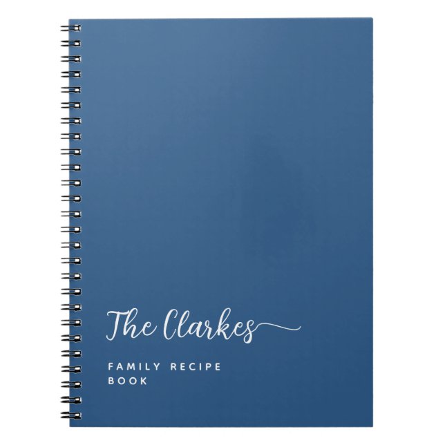 Cuaderno Minimalist Navy Blue Family Stationery (Frente)