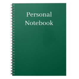 Cuaderno minimalist personal notebook