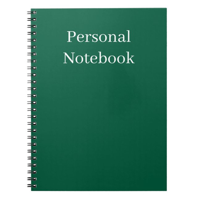 Cuaderno minimalist personal notebook (Frente)