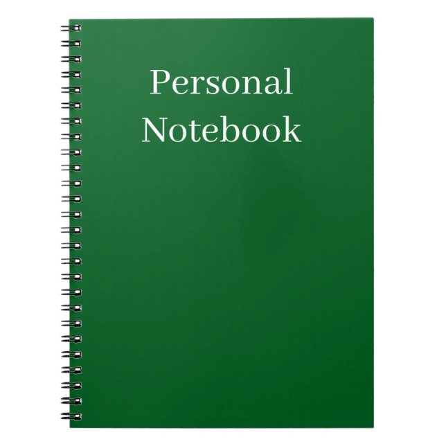 Cuaderno minimalist personal notebook (Frente)