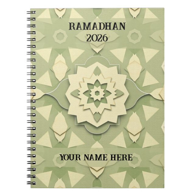 Cuaderno Minimalist Sage Ramadan (Frente)