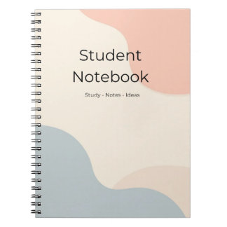 Cuaderno Minimalist Student Notebook Pastel Journal 