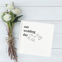 Cuaderno Minimalist Wedding Guest Book