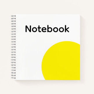 Cuaderno Minimalist Yellow Circle Notebook