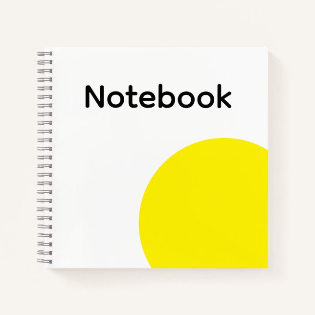 Cuaderno Minimalist Yellow Circle Notebook (Anverso)
