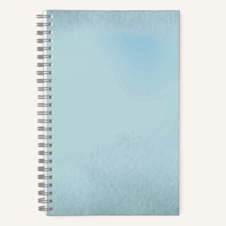Cuaderno minimalista azul polvoriento