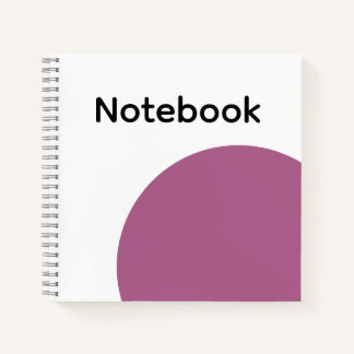 Cuaderno Minimalista Círculo Morado