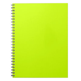 Cuaderno Minimalista Color Sólido Neon Lima