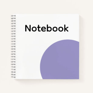 Cuaderno Minimalista de Círculo Morado