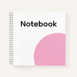 Cuaderno Minimalista de Círculo Rosa