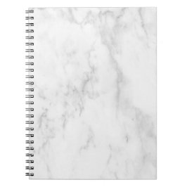 Cuaderno minimalista de mármol blanco y negro