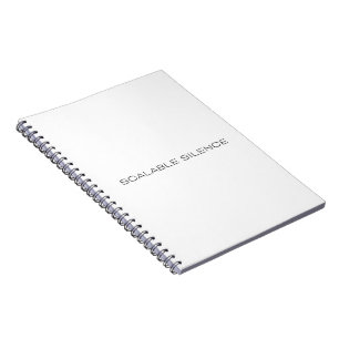 Cuaderno minimalista de tapa dura Scalable Silence