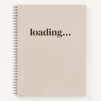 Cuaderno minimalista estético crema en carga
