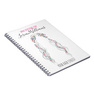 Cuaderno Minimalista Hairstylist Bride Wavy Hair Moda Flora