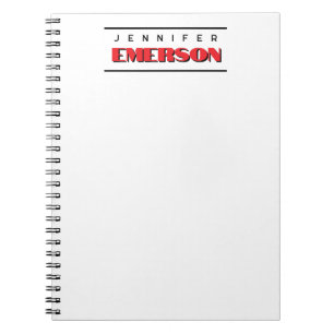 Cuaderno Minimalista moderno profesional sencillo