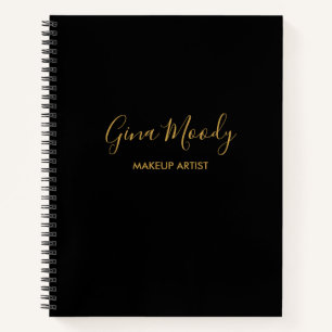 Cuaderno Minimalista negocio negro