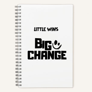 Cuaderno Minimalista Pequeñas Victorias Gran Cambio Tapa bl