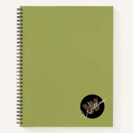 Cuaderno Minimalista personalizado Cute inicial con nombre