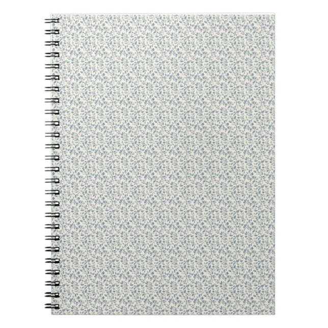 Cuaderno Minimalista ramita de eucalipto azul pizarra de lo (Frente)