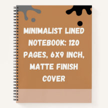 Cuaderno Minimalista Rayado: 120 Páginas