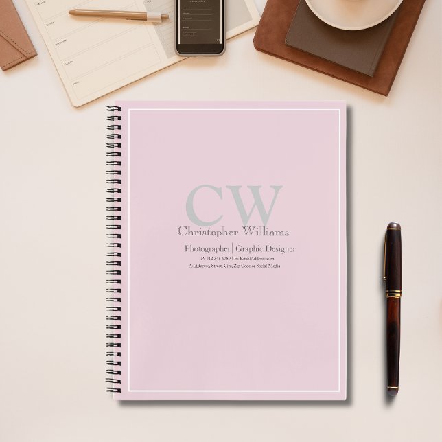 Cuaderno Minimalista rosa profesional (Subido por el creador)