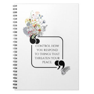 Cuaderno Minimalista Stic Inner PEACE Cita ilustrada
