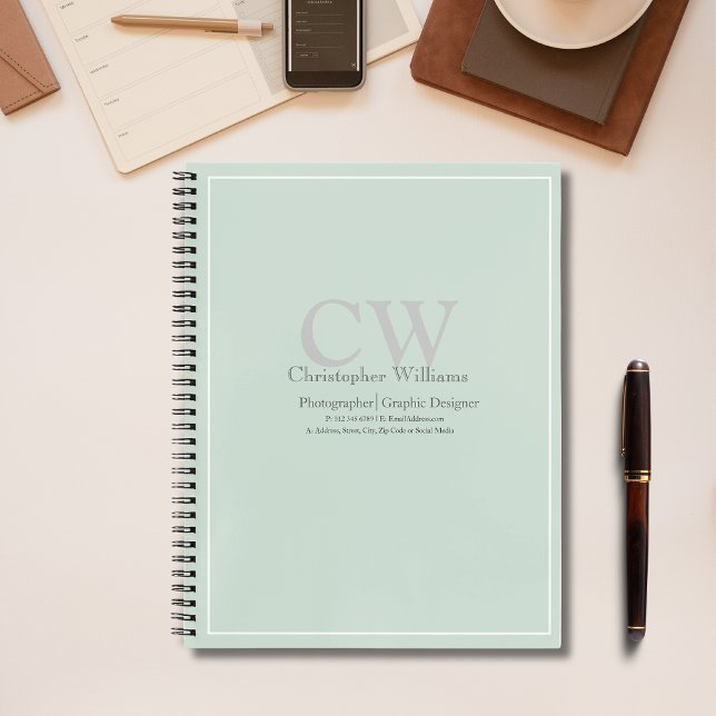 Cuaderno Minimalista verde profesional (Subido por el creador)