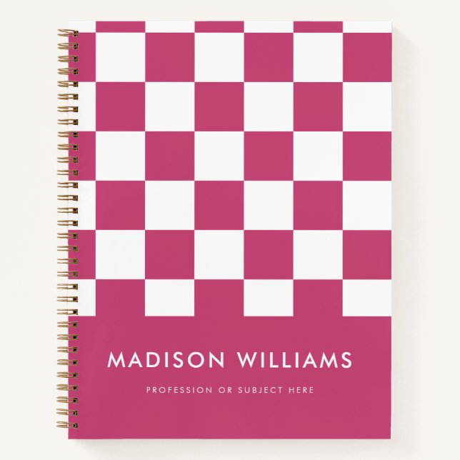 Cuaderno Mínimo portátil cuadrado moderno (Anverso)