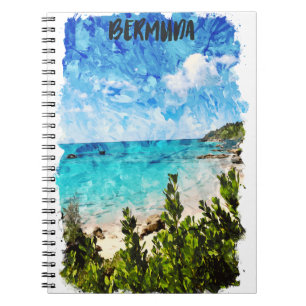 Cuaderno Mínimo Vibe Tropical de la Isla del Caribe de las