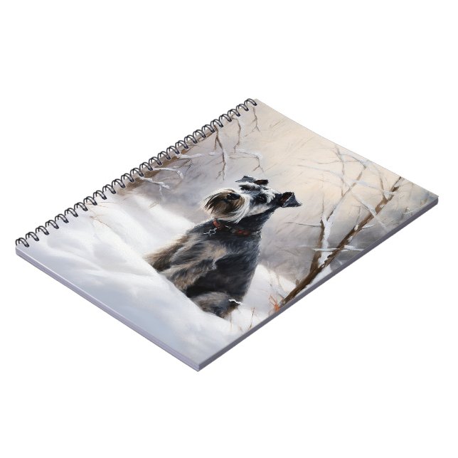 Cuaderno Ministra Schnauzer Let It Snow Navidades (Lado Izquierdo)