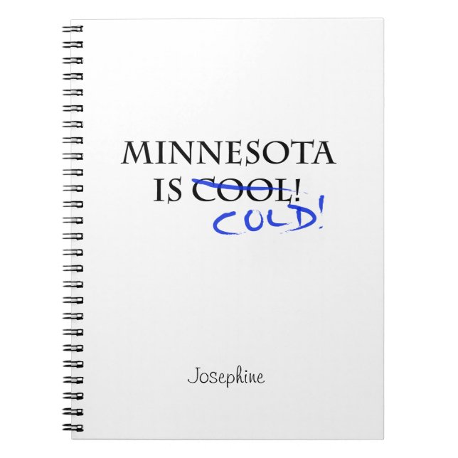 Cuaderno Minnesota es Guay (Frente)