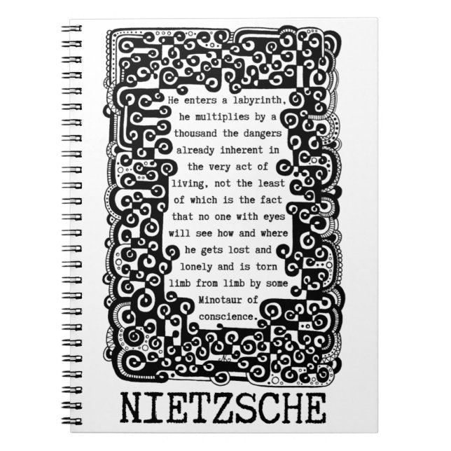 Cuaderno Minotauro de conciencia citado por Nietzsche (Frente)