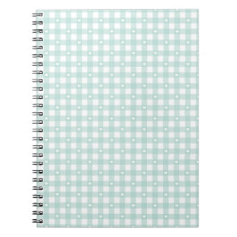 Cuaderno Mint Green Checks