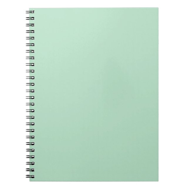 Cuaderno Mint Green Spiral Notebook - Elegante y Minimalist (Frente)