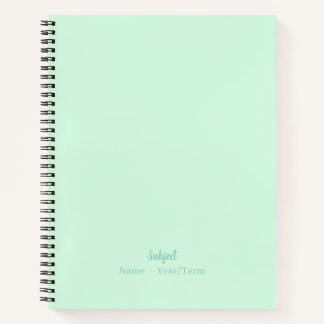 Cuaderno Mint Spiral Notebook
