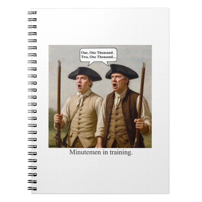 Cuaderno Minutemen en entrenamiento. (Frente)