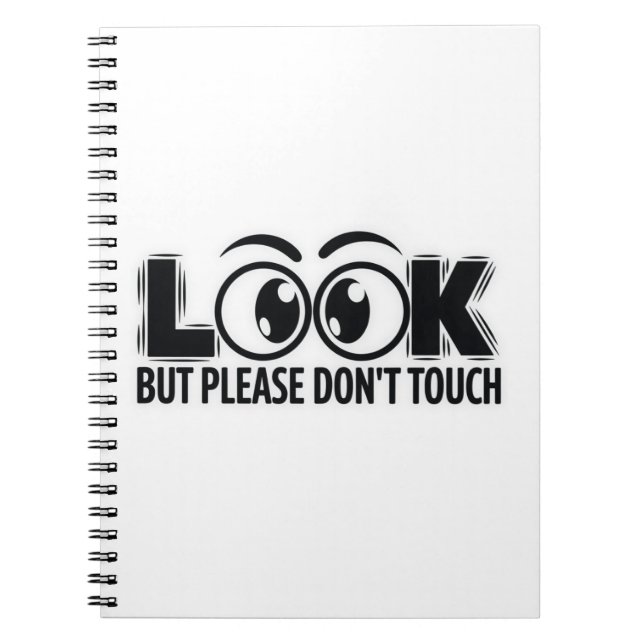 Cuaderno Mira, pero no toques (Frente)