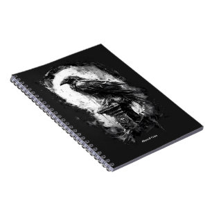 Cuaderno Mirada Abisal Cráneo de Cuervo de Metal Pesado