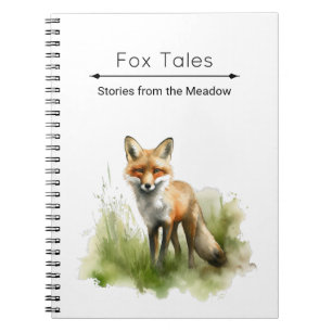 Cuaderno Mirada ámbar: Zorro de pradera, personalizado