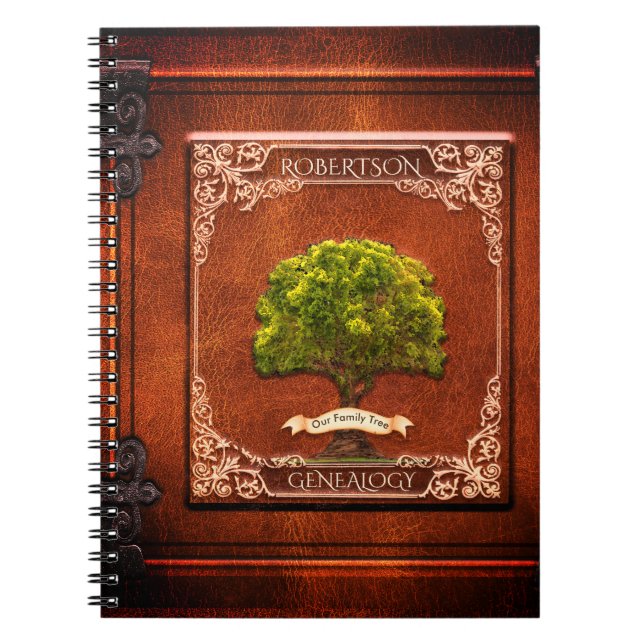 Cuaderno Mirada de la antigüedad del árbol de familia de la (Frente)